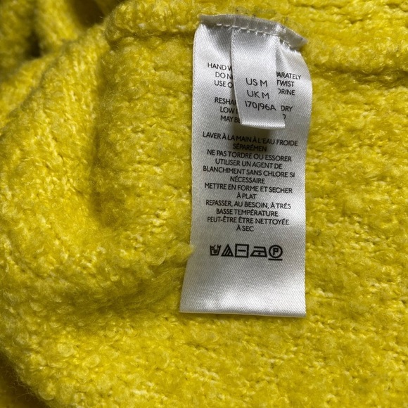 Anthropologie Pilcro Oversized Teddy V Neck Tunic Sweater Relaxed Fit Medium - Picture 7 of 7